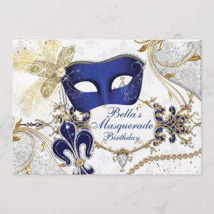 Convites de festas para Mascarada do Mardi Gras