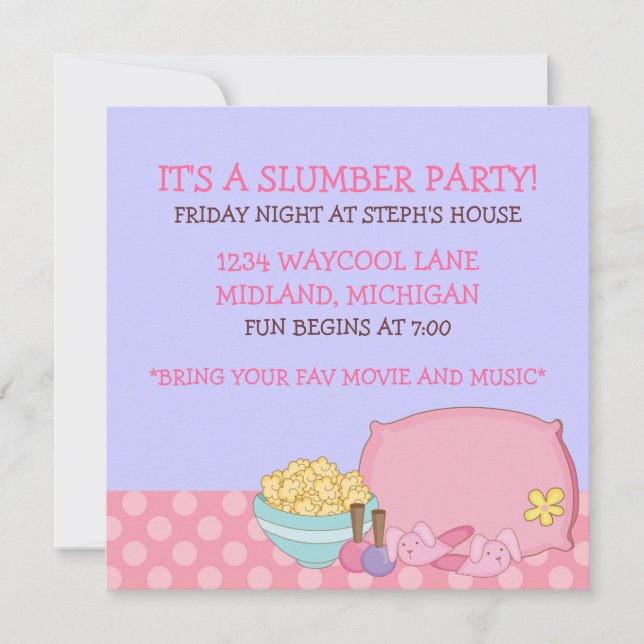 Convites de festas para Menores (Frente)