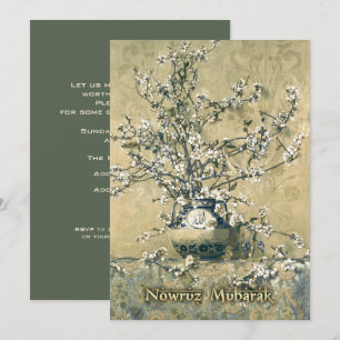 Convites de festas persas do ano novo de Nowruz