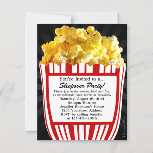 Convites de festas Personalizados do Movie Popcorn