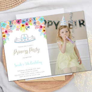 Convites de festas Princesas Elegantes Personalizá