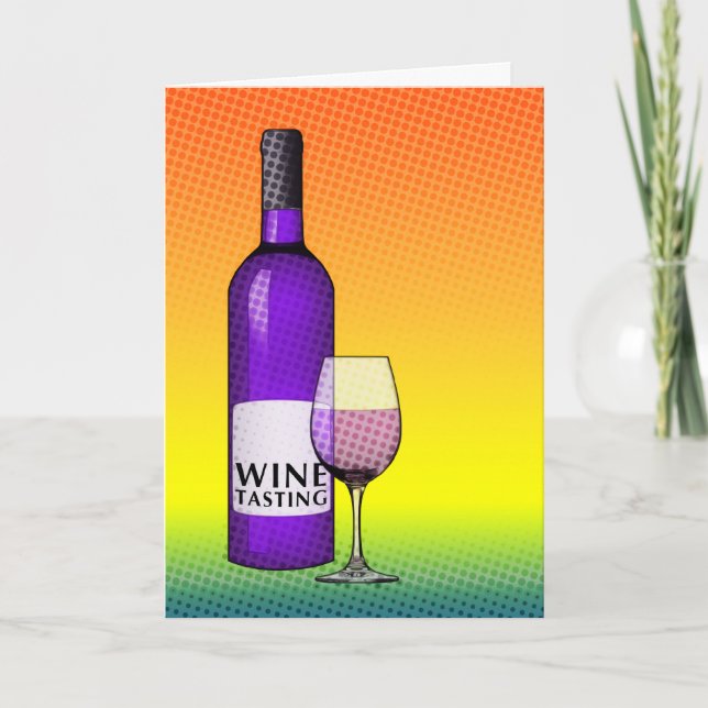 convites de festas provandos de vinho (Frente)