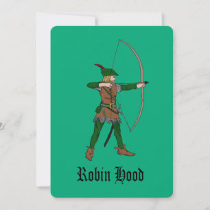 Convites de festas Robin Hood