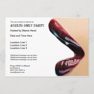 Convites de festas Somente para Adultos