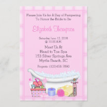 Convites de festas Spa