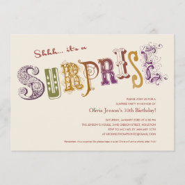 Convites de festas surpresa exclusivos