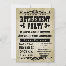 Convites de festas Vintage de País Personalizáveis