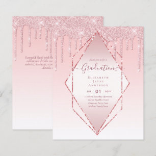 CONVITES DE FORMATURA - Brilho Escorrendo Glamour 