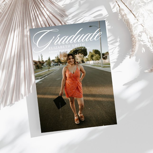 Convites de Formatura com 4 Fotos Minimalistas (Criador carregado)