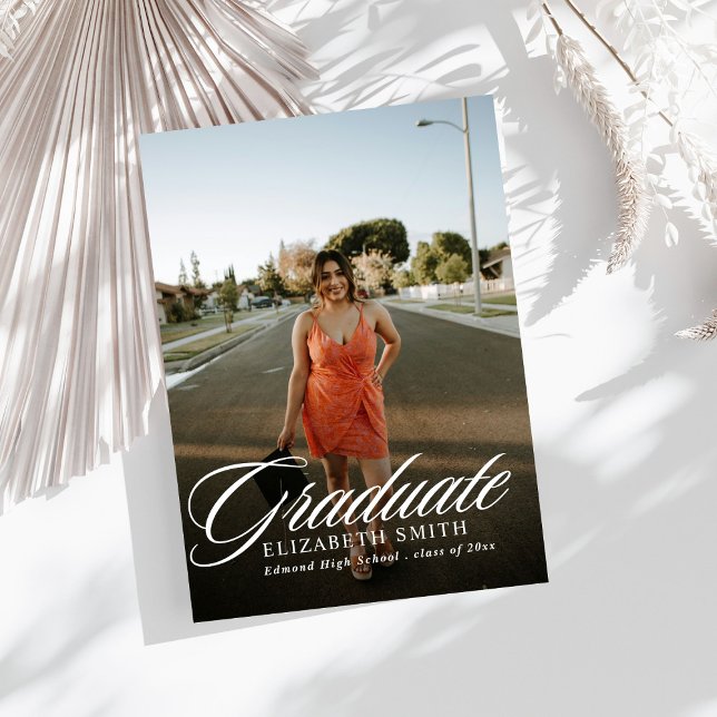 Convites de Formatura com 4 Fotos Minimalistas (Criador carregado)