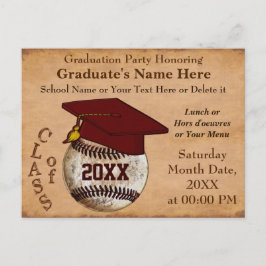 Convites de Formatura de BEISBOL Vintage PERSONALI