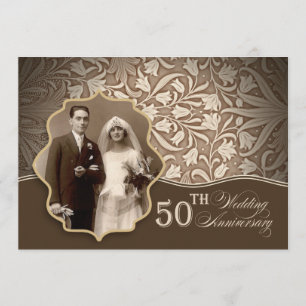 convites de foto de bodas de ouro de 50 anos de ca