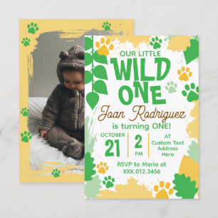 Convites de Foto Wild One Cartão de Agradecimento 