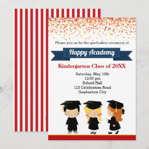 Convites de Graduação - Crianças do Jardim de I