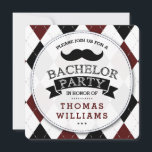 Convites de Grupo de Bachelores de bigode Trendy<br><div class="desc">Convidações de Despedida de Solteiro Trendy Mustache.</div>