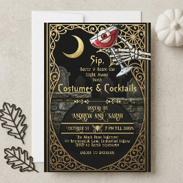 Convites de Halloween Adultos & Coquetéis Crescent