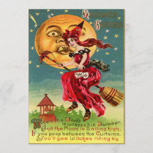 Convites de Halloween Vintage