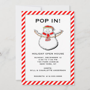 Convites de Holiday Open House