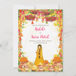 Convites de Holud para Haldi e convites de Haldi