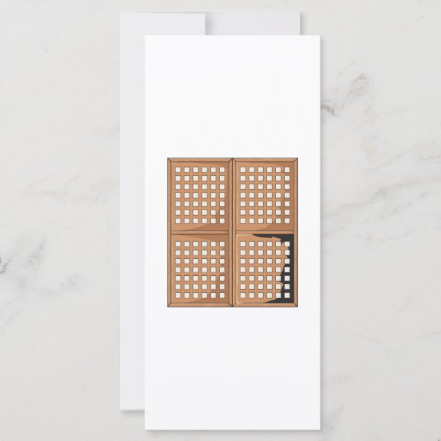 Convites de Janelas de Shell de Capiz Antiquado Pe (Frente)