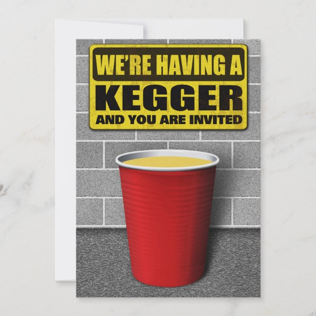 Convites de Kegger (Frente)