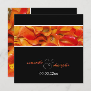 CONVITES DE LILY CALLA DE ORANGE BURNT PixDezines