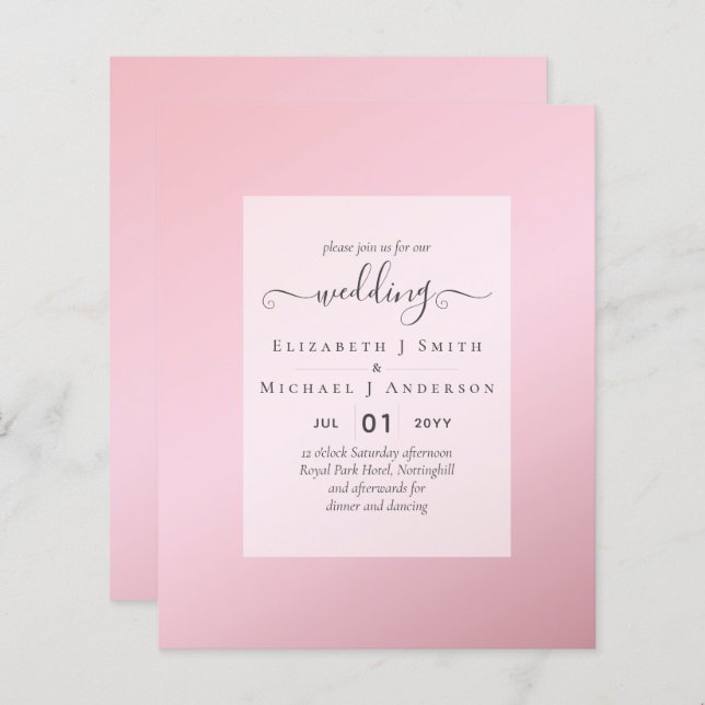 CONVITES DE MORTE ORÇAMENTAL - Script minimalista (Frente/Verso)