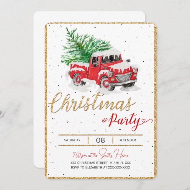 Convites de Natal (Frente/Verso)