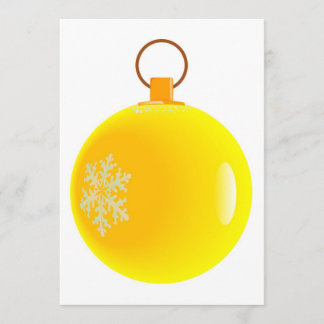 Convites de Natal Amarelo.