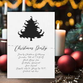 Convites de Natal da Festa da Árvore Preta