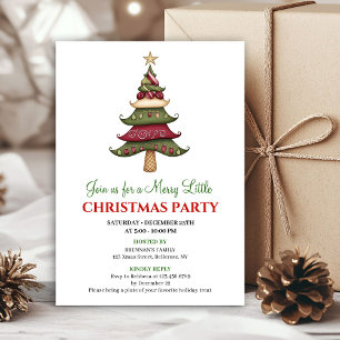 Convites de Natal de árvore de Natal de designer s