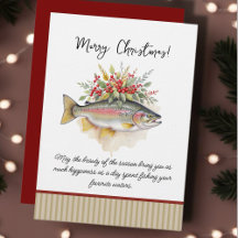 Convites de Natal de Pesca