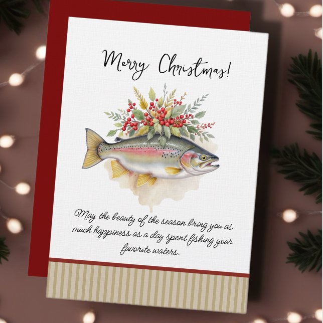 Convites de Natal de Pesca (Celebrate the holiday season with our Fishing-Themed Christmas Cards collection! )