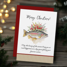 Convites de Natal de Pesca