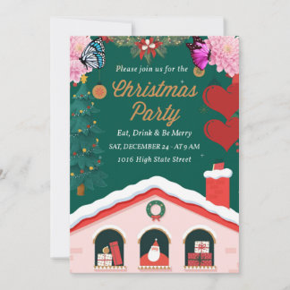 '' Convites de Natal Festivos e Fabulosos''