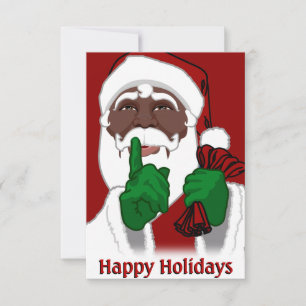 Convites de Natal para Papais noeis Africanos Amer