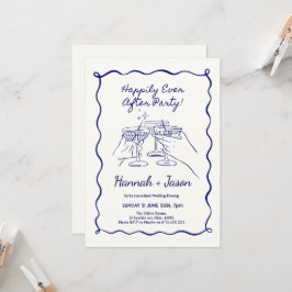 Convites de Noite de Casamento Divertidos Ilustrad