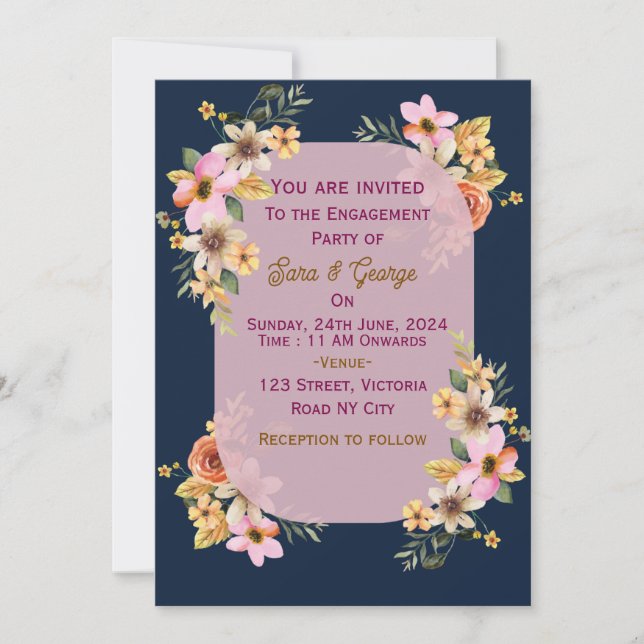 Convites de Noivado (Frente)