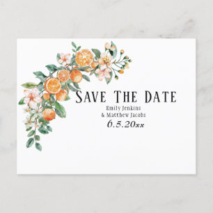 Convites de Noivado com Tema de Citrino Moderno