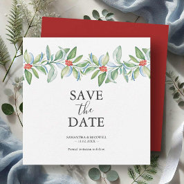 Convites de Noivado de Casamento de Natal para Sal