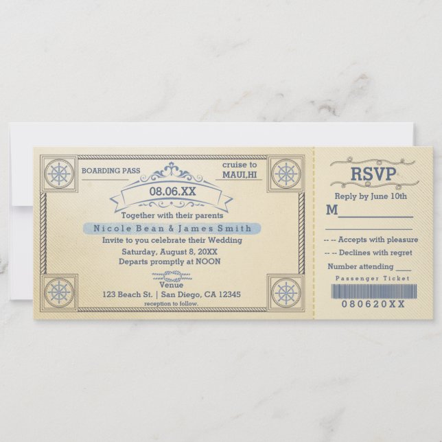 Convites de Noivado de Casamento na Praia com Esti (Frente)