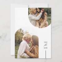 Convites de Noivado Double Arch Save the Date