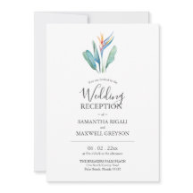 Convites de Noivado e Casamento com Recepção Tropi