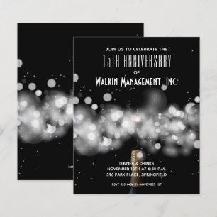 Convites de Orçamento de Aniversário de Negócios c