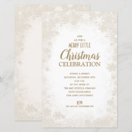 Convites de Orçamento de Férias de Natal em Floco 