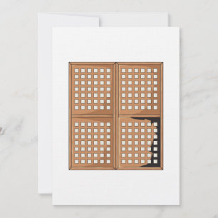 Convites de painéis da janela do Capiz Shell Anti