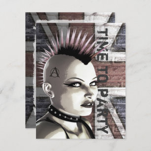 Convites de Pequenos Portes da Moda Britânica Retr