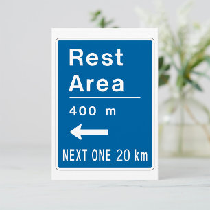 Convites de Placas de Estrada de Área de Descanso