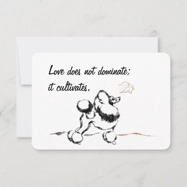 Convites de Poodle (Frente)