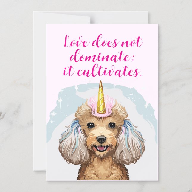 Convites de Poodle (Frente)